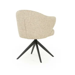 Draaibare Eetkamerstoel Connor kleur Taupe - Loft24.nl