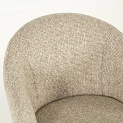 Draaibare Eetkamerstoel Connor kleur Taupe - Loft24.nl