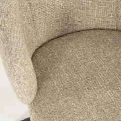 Draaibare Eetkamerstoel Connor kleur Taupe - Loft24.nl