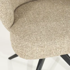 Draaibare Eetkamerstoel Connor kleur Taupe - Loft24.nl