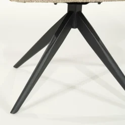 Draaibare Eetkamerstoel Connor kleur Taupe - Loft24.nl