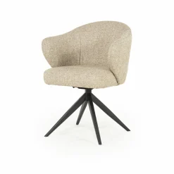 Draaibare Eetkamerstoel Connor kleur Taupe - Loft24.nl