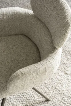 Draaibare Eetkamerstoel Darcio - Taupe - Loft24.nl