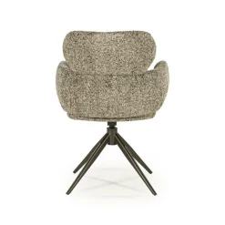 Draaibare Eetkamerstoel Darcio - Taupe - Loft24.nl