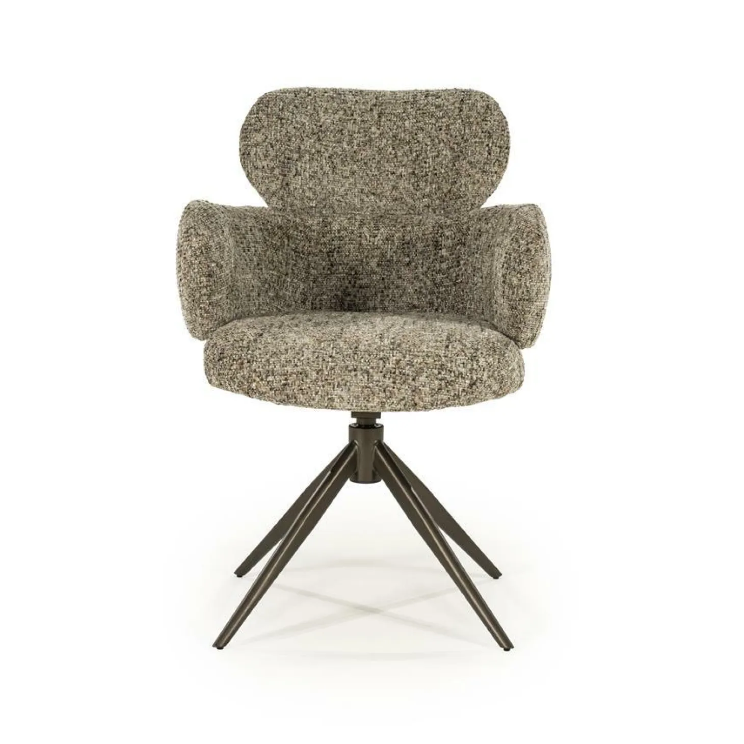 Draaibare Eetkamerstoel Darcio - Taupe - Loft24.nl