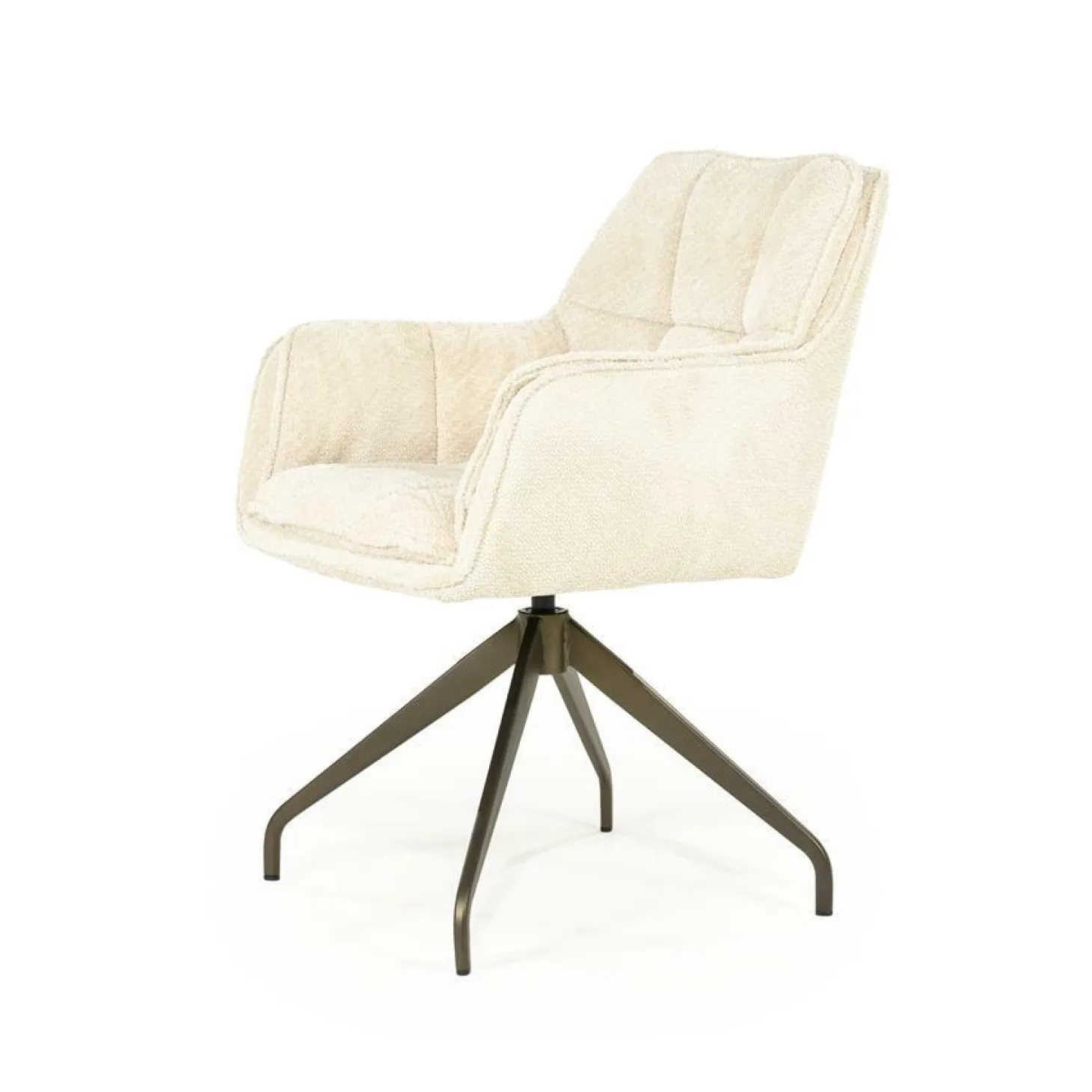 Draaibare Eetkamerstoel Hugo - Beige - Loft24.nl