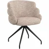 Draaibare Eetkamerstoel Kayla Be Trendy kleur Rose - Loft24.nl