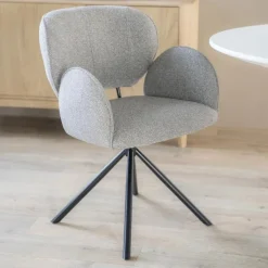 Draaibare Eetkamerstoel Rosalin - Bruin - Loft24.nl