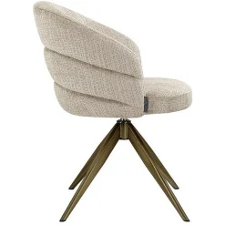 Draaibare Eetkamerstoel Zendaya Chenille - Loft24.nl