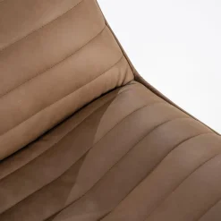 Draaibare Fauteuil Matthew Leer - Bruin - Loft24.nl