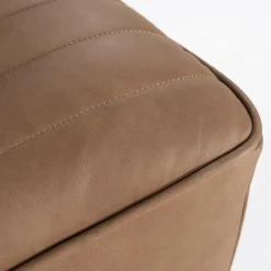 Draaibare Fauteuil Matthew Leer - Bruin - Loft24.nl