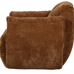 Draaifauteuil BAGGY 3D Chenille - Middenbruin - Loft24.nl