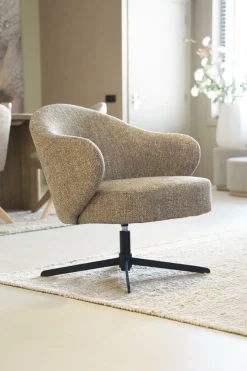 Draaifauteuil Connor - Taupe - Loft24.nl