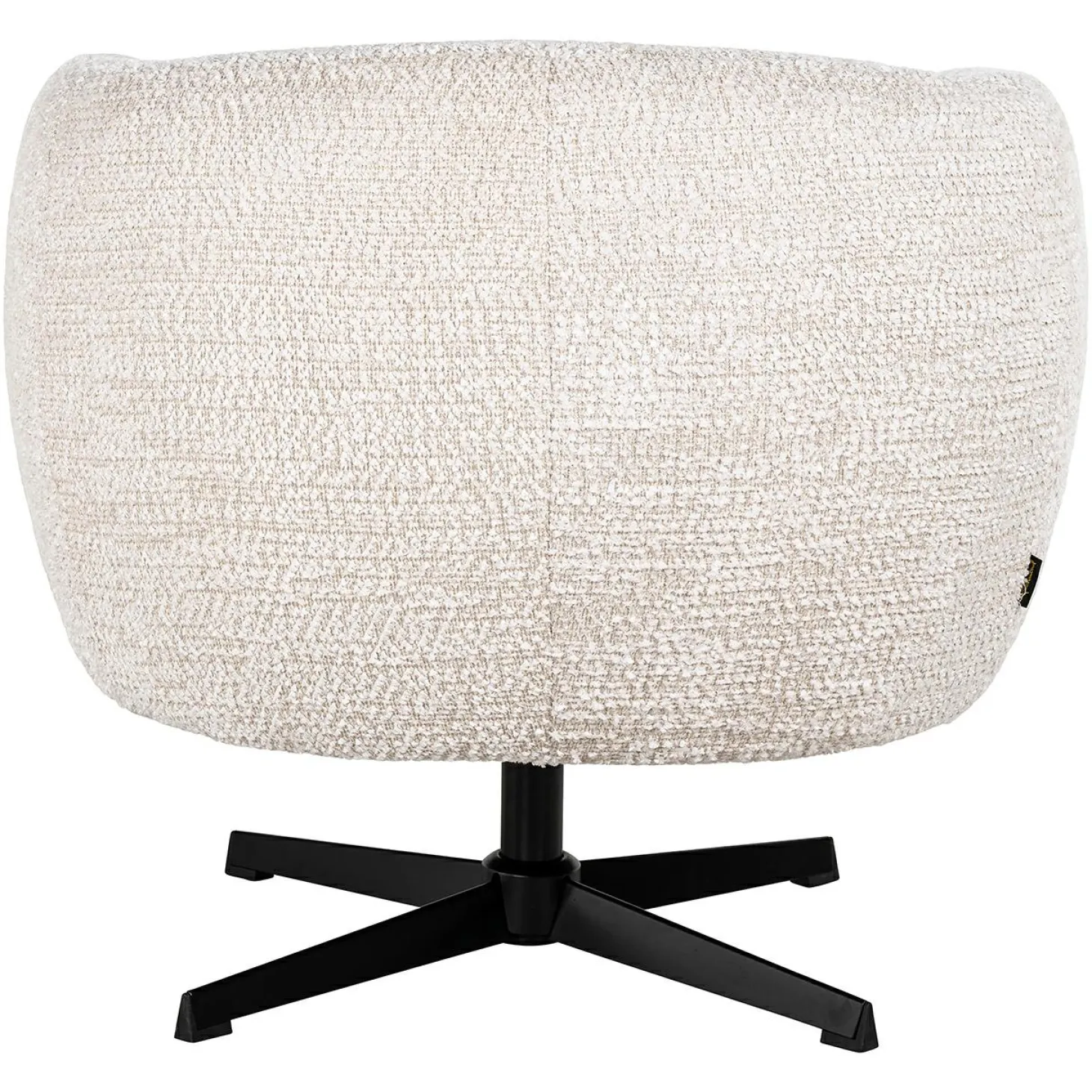 Draaifauteuil Estelle Chenille - Crème - Loft24.nl