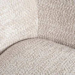 Draaifauteuil Estelle Chenille - Crème - Loft24.nl