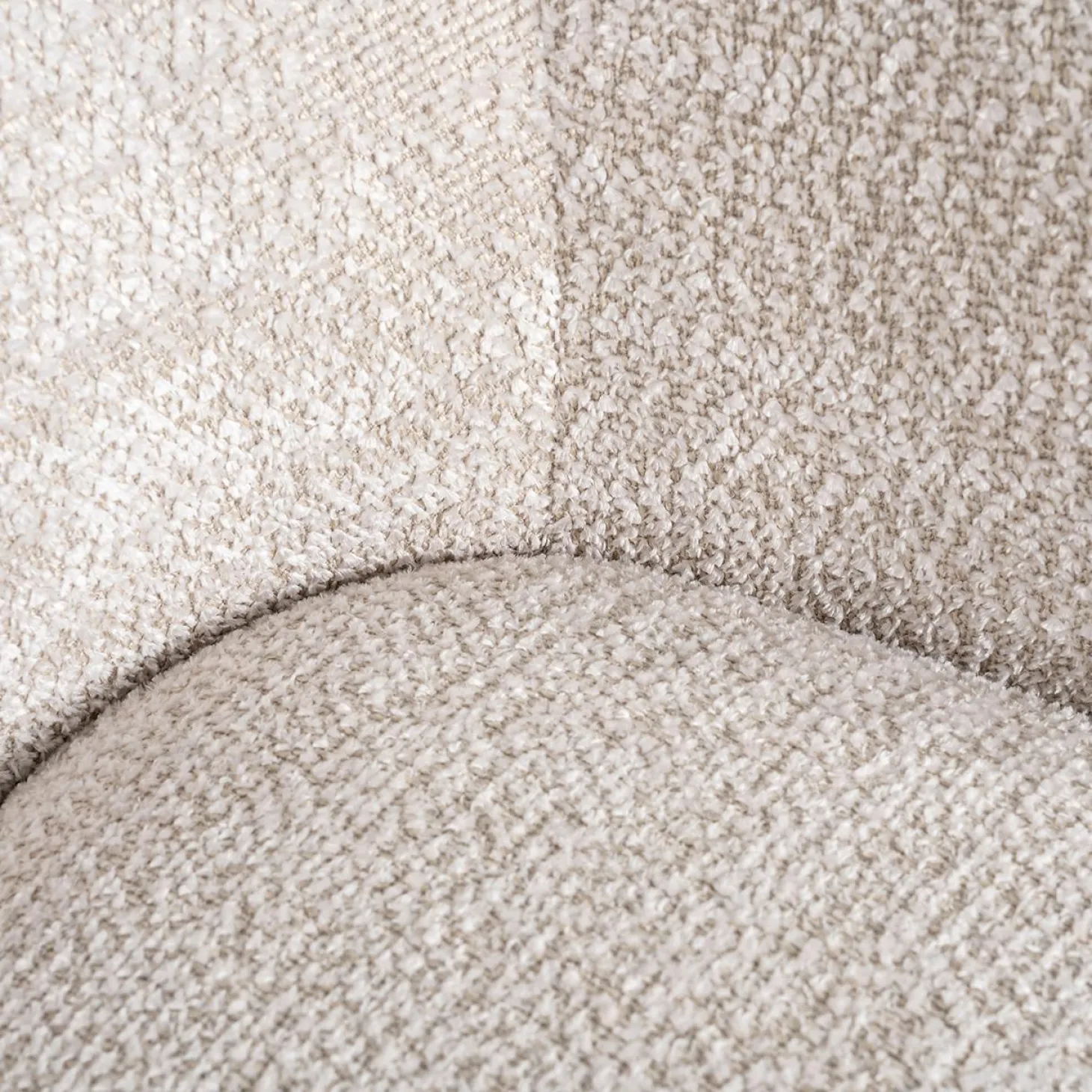 Draaifauteuil Estelle Chenille - Crème - Loft24.nl