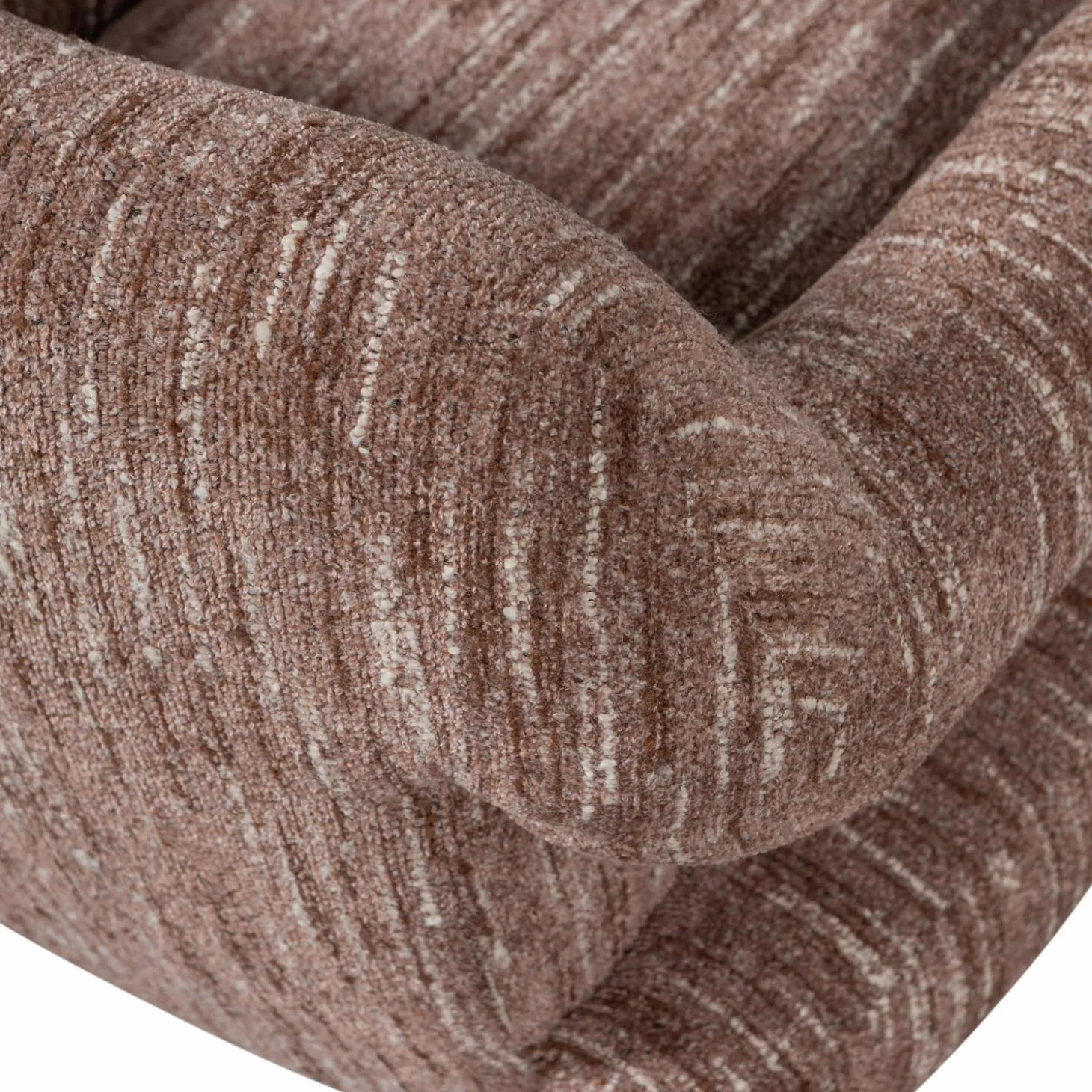 Draaifauteuil Folke Chenille - Oud Roze - Loft24.nl