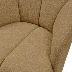 Draaifauteuil Mojo Bouclé - Geel Bruin - Loft24.nl
