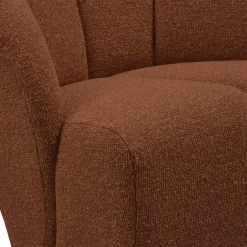 Draaifauteuil Mojo Bouclé - Roest - Loft24.nl