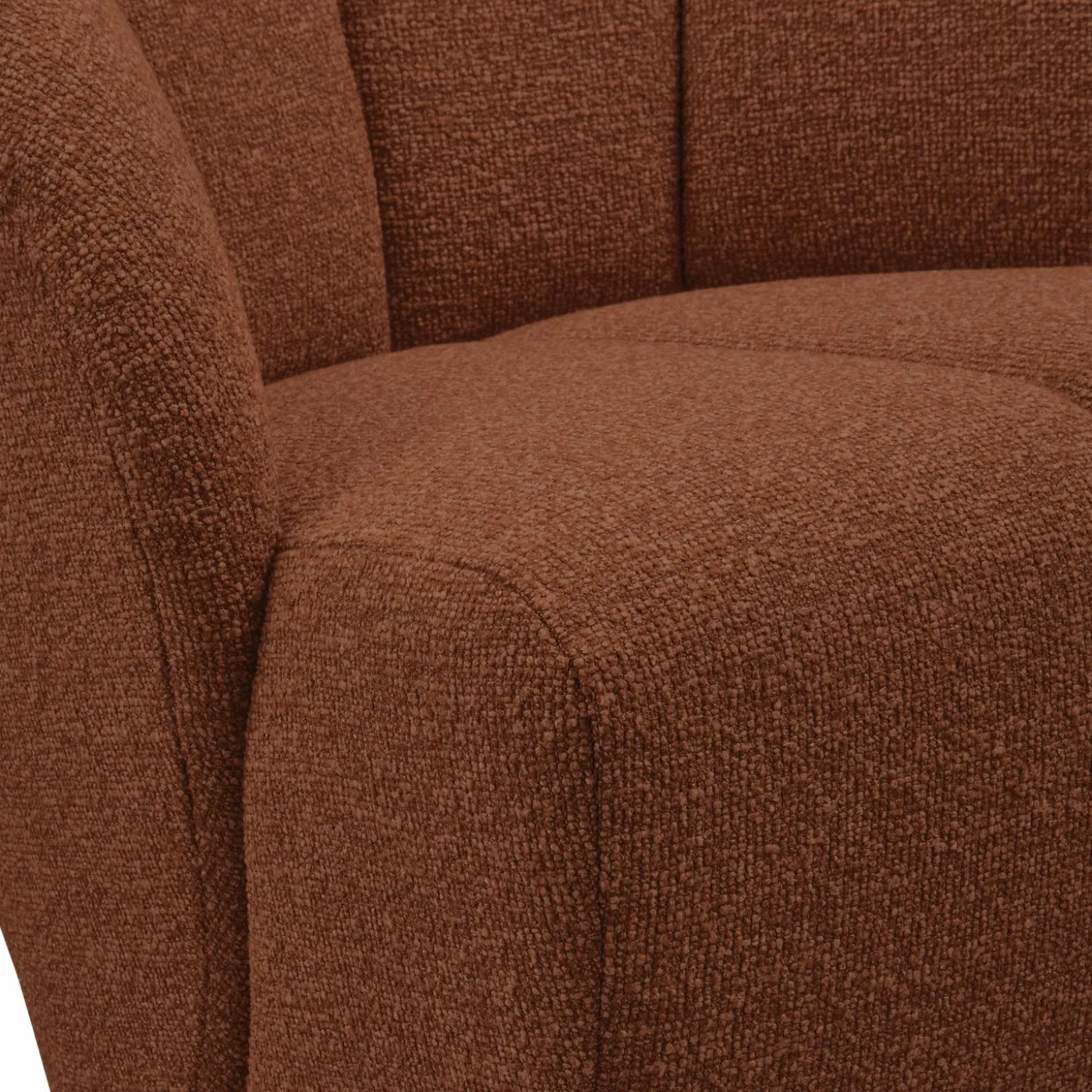 Draaifauteuil Mojo Bouclé - Roest - Loft24.nl