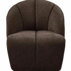 Draaifauteuil Mojo Geweven Rib - Bruin - Loft24.nl