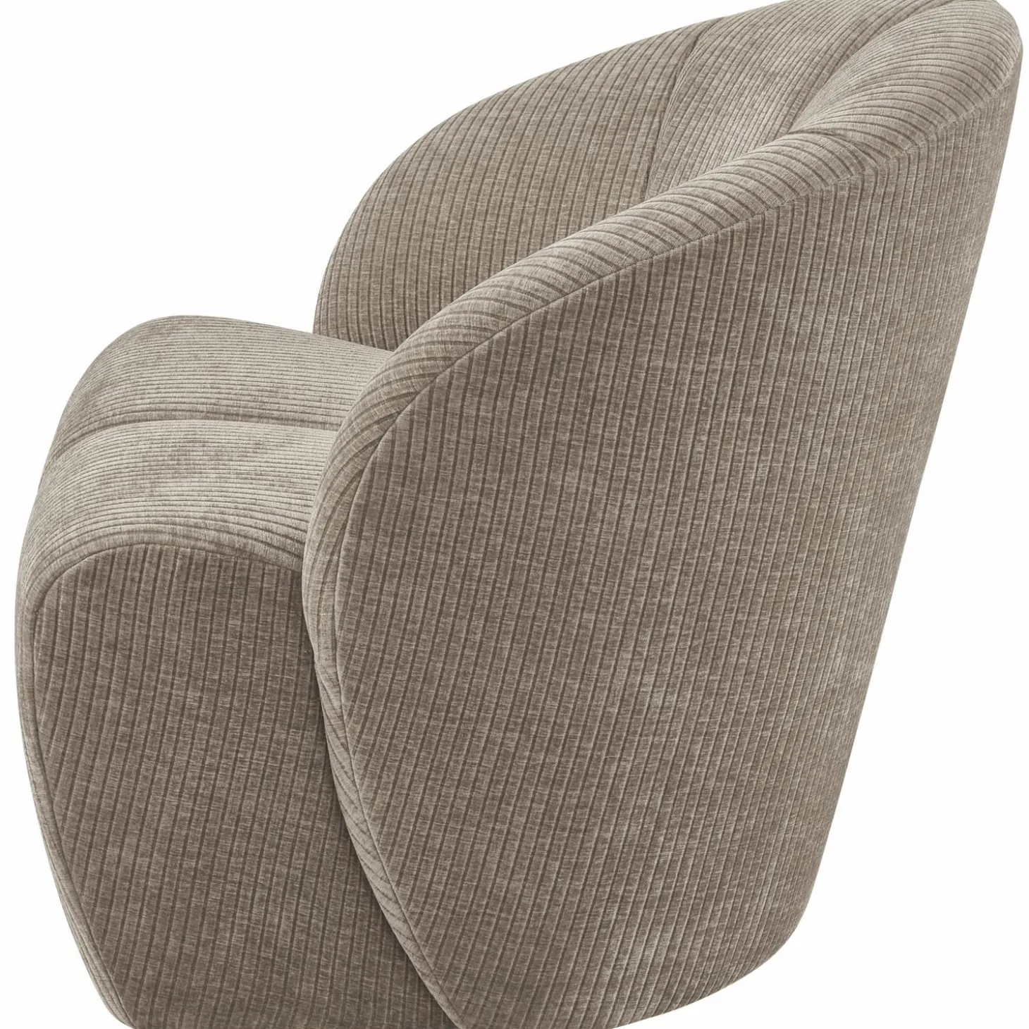 Draaifauteuil Mojo Geweven Rib - Zand - Loft24.nl