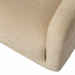 Draaifauteuil Oscar Chenille - Naturel - Loft24.nl