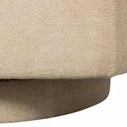 Draaifauteuil Oscar Chenille - Naturel - Loft24.nl