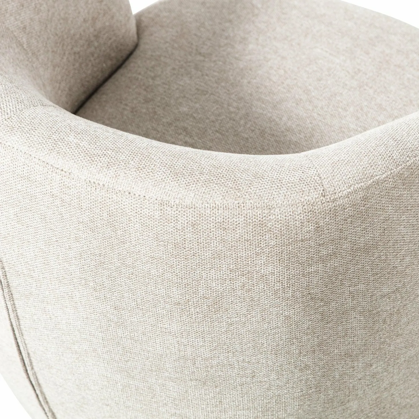 Draaifauteuil Serra Geweven - Off White - Loft24.nl
