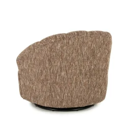 Draaifauteuil Sogno Geweven stof - Burgundy - Loft24.nl