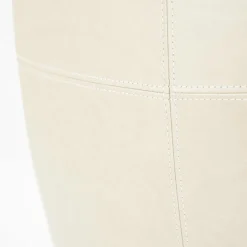Draaifauteuil Sven Leder - Beige - Loft24.nl
