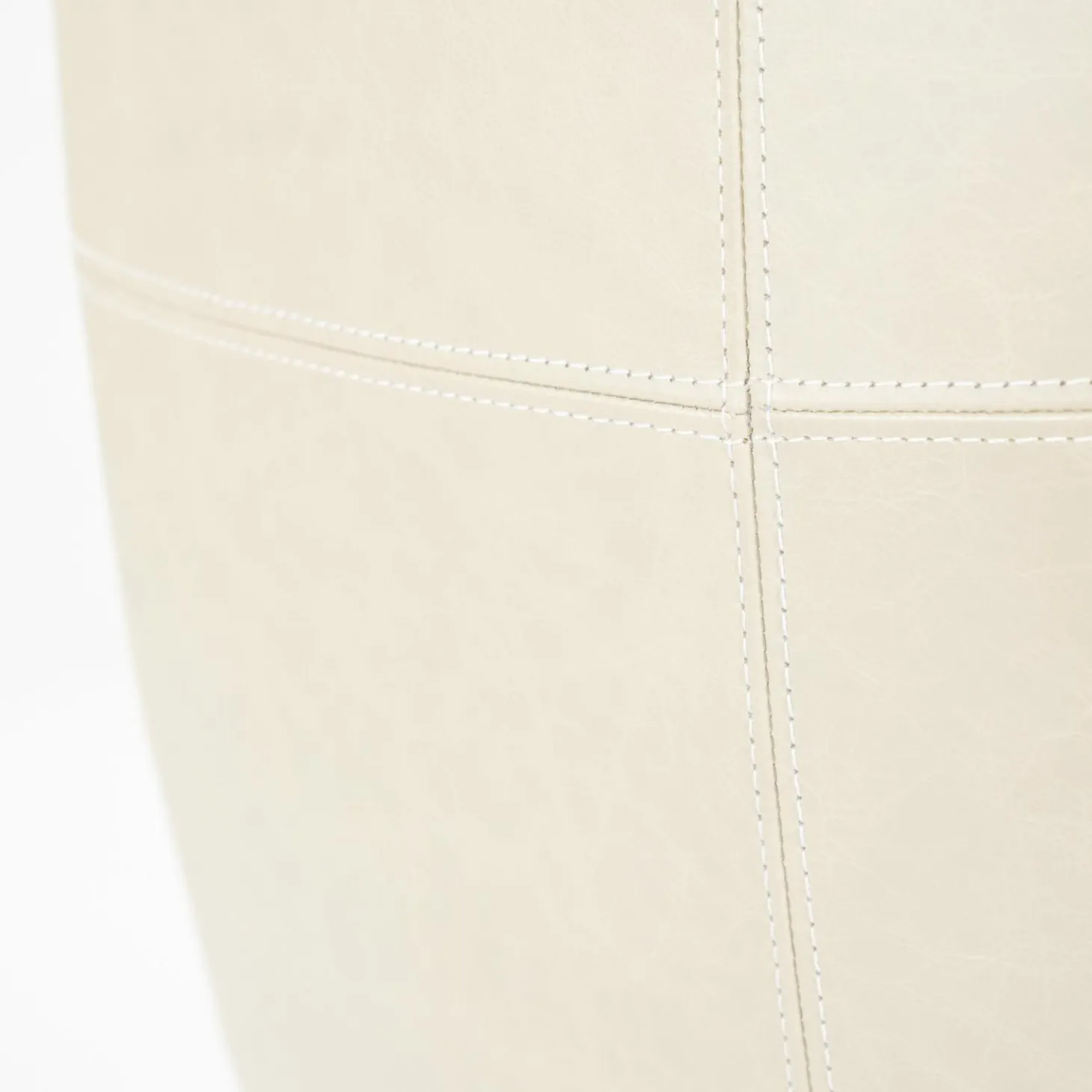 Draaifauteuil Sven Leder - Beige - Loft24.nl