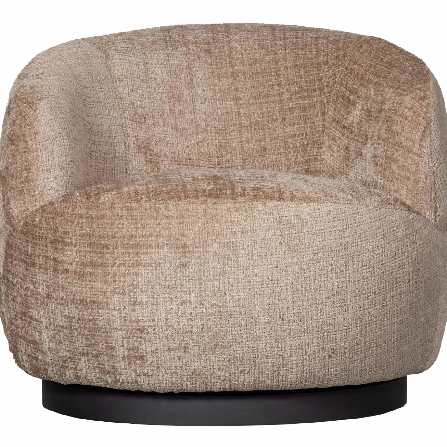 Draaifauteuil Woolly Chenille - Zand - Loft24.nl