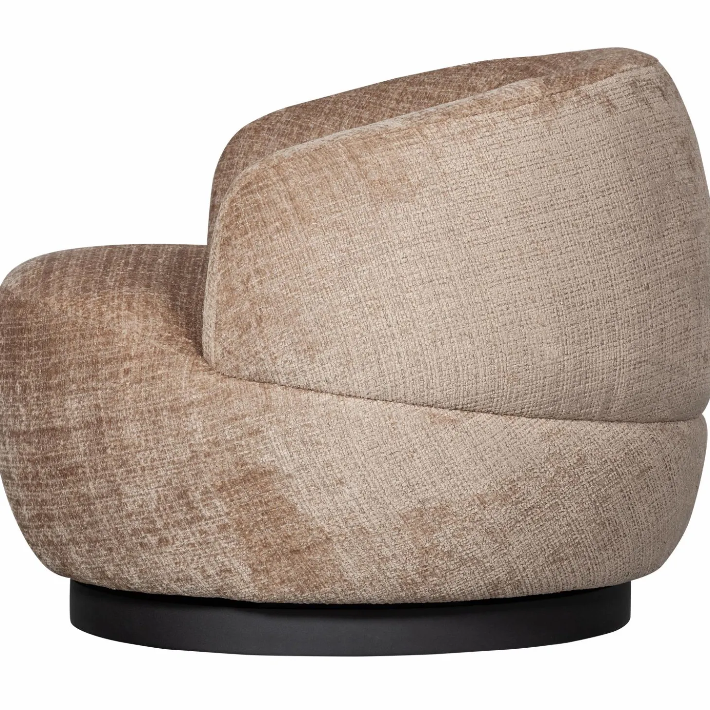 Draaifauteuil Woolly Chenille - Zand - Loft24.nl