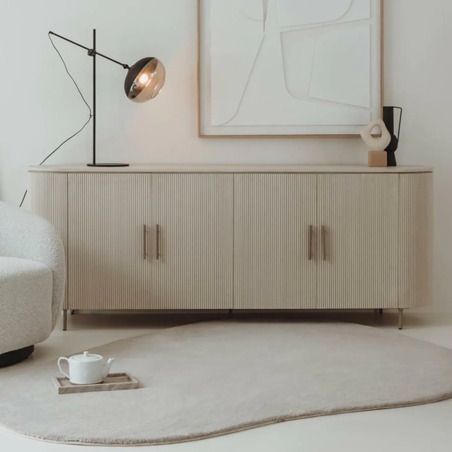 Dressoir Corbetta Mangohout 210 cm - Loft24.nl