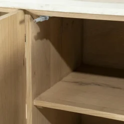 Dressoir Don Marmer en eikenhout 165cm - Loft24.nl