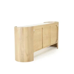 Dressoir Don Marmer en eikenhout 165cm - Loft24.nl