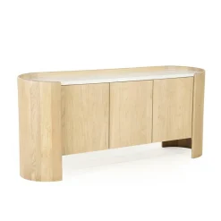 Dressoir Don Marmer en eikenhout 165cm - Loft24.nl