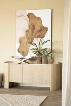 Dressoir Don Marmer en eikenhout 165cm - Loft24.nl
