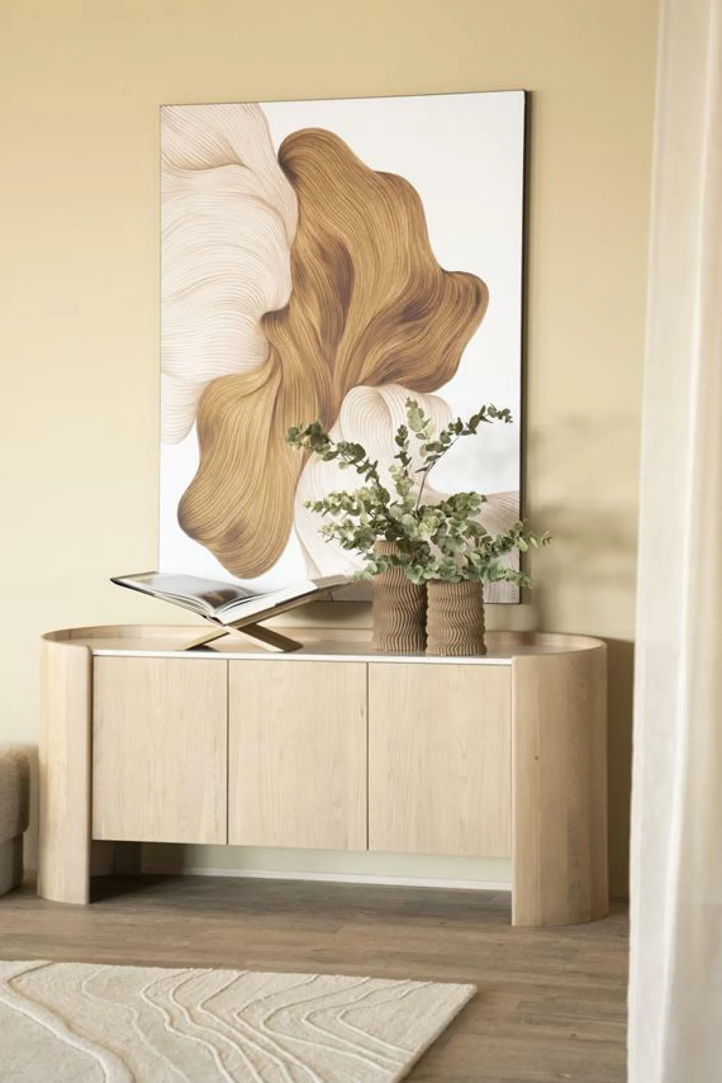 Dressoir Don Marmer en eikenhout 165cm - Loft24.nl