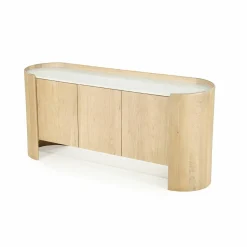 Dressoir Don Marmer en eikenhout 165cm - Loft24.nl
