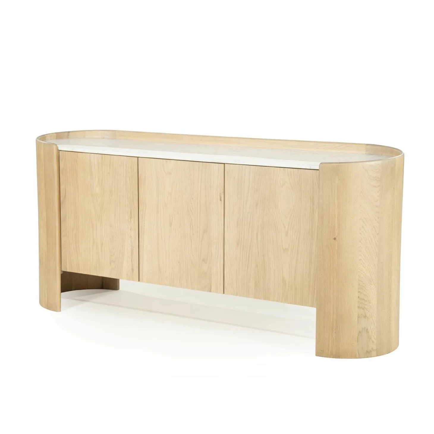 Dressoir Don Marmer en eikenhout 165cm - Loft24.nl