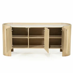 Dressoir Don Marmer en eikenhout 165cm - Loft24.nl