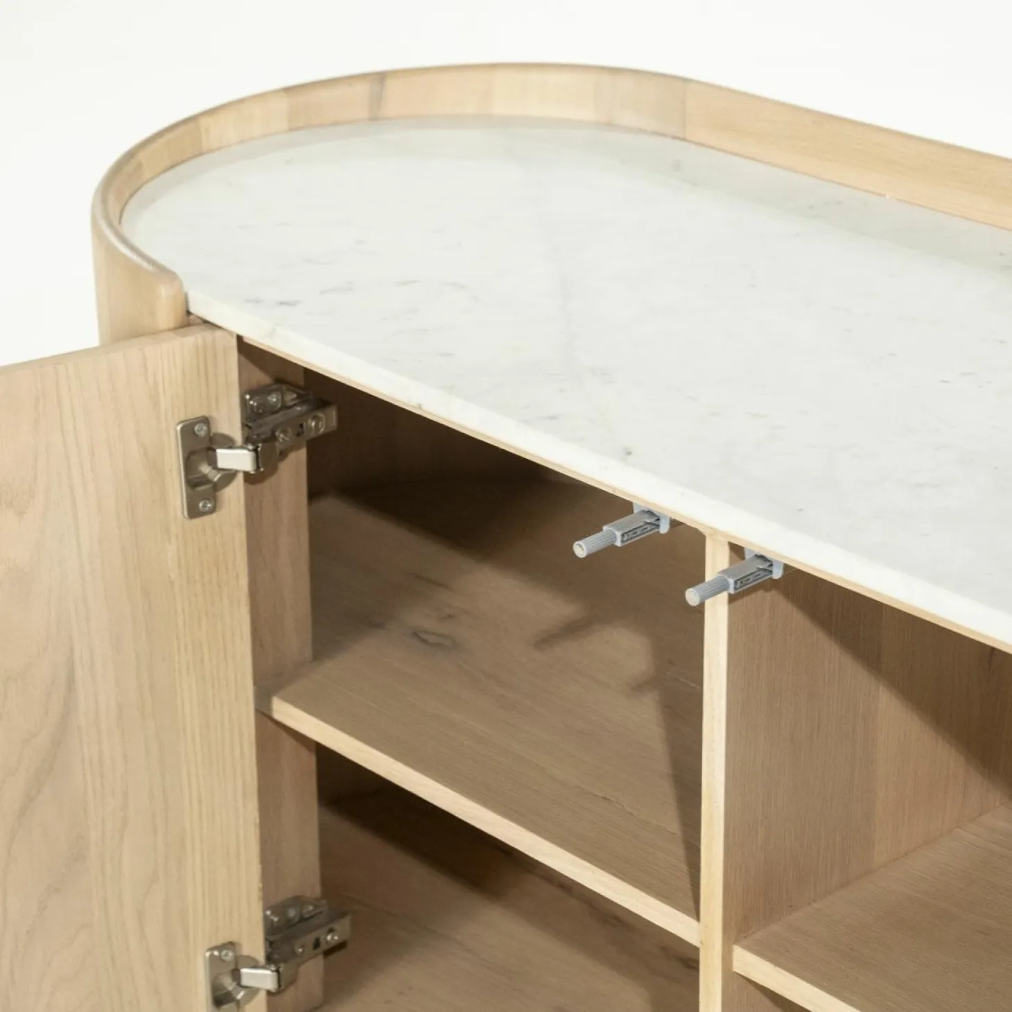 Dressoir Don Marmer en eikenhout 165cm - Loft24.nl