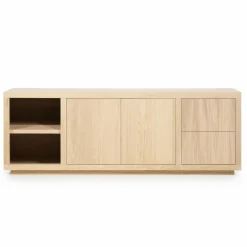 Dressoir Helsinki Eikenhout 200 cm - Naturel - Loft24.nl