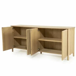 Dressoir Jake Eikenhout 183cm - Naturel - Loft24.nl