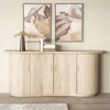 Dressoir Josh Eikenhout 180cm - Naturel - Loft24.nl