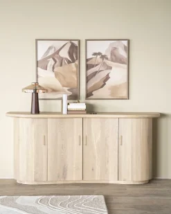 Dressoir Josh Eikenhout 180cm - Naturel - Loft24.nl