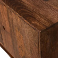 Dressoir Staes Mangohout, 200cm, kleur Walnoot - Loft24.nl