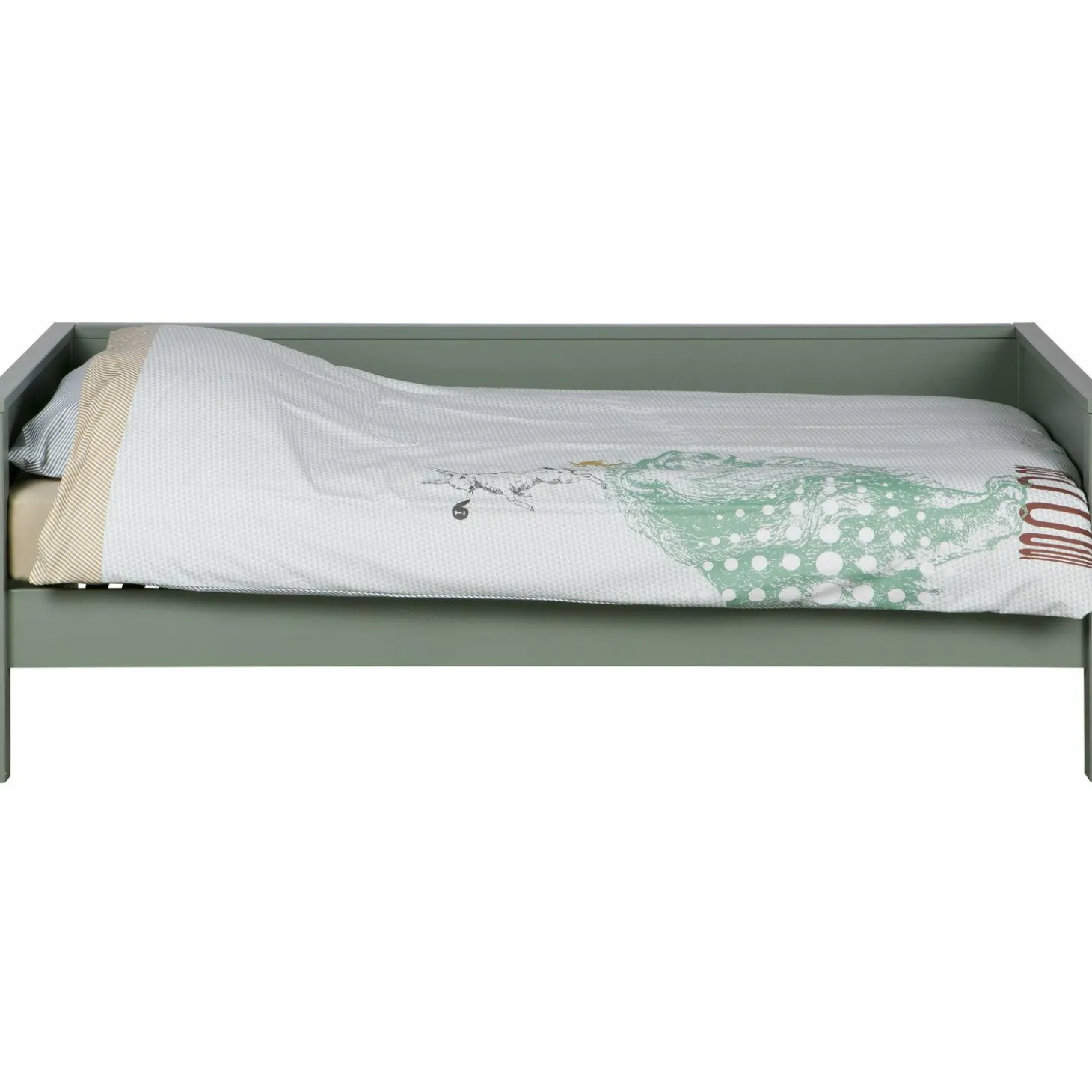 Eenpersoonsbed Nikky - Groen - Loft24.nl